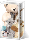 23.6'' Tall Acrylic Display Case for Collectible, XXXXX-Large Purse Handbag Organizer 13.8''x12.2''x23.6'' Clear Boot Totes Storage Box Transparent Huge Figure Collectibles Showcase with Magnetic Lid