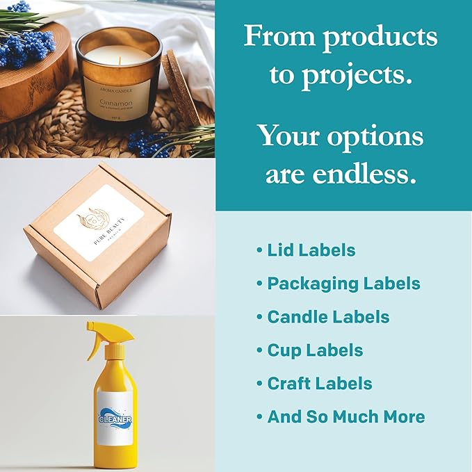 Premium Label Supply White Sticker Product/Shipping Labels – 3" x 2" – Laser/Inkjet Compatible – (10 per Sheet), 25 Sheets – 250 Total Adhesive Labels