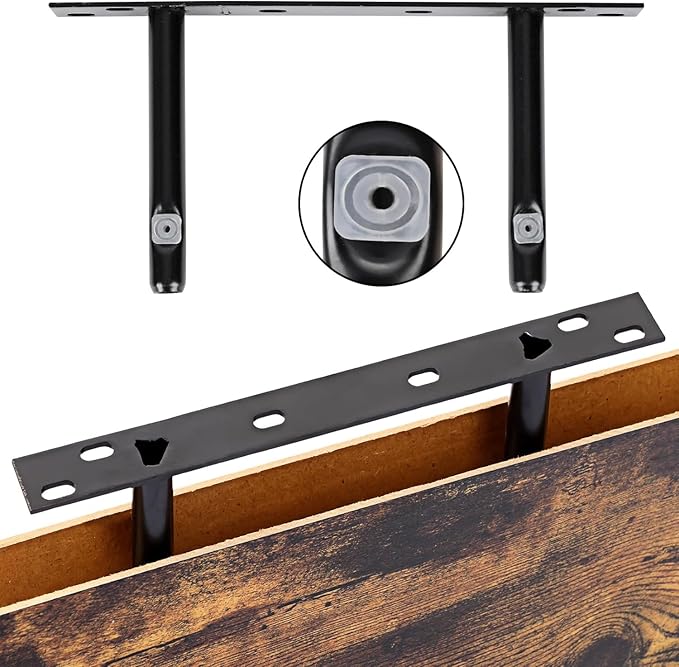 Fixwal 15.8in Wall Shelves, Rustic Wood Finish Floating Shelves Set of 4, Shelves for Wall Decor, with Invisible Brackets for Bathroom, Living Room,Bedroom and Kitchen(Rustic Brown) | Wall Shelves, for Bathroom, Living Room, Bedroom, Kitchen
