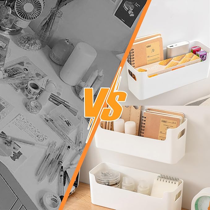 2 Pcs Kitchen Cabinet Door Organizer,Adhesive Mount Inside Cabinet Door Storage,Under Sink Door Storage Shelf for Kitchen,Bathroom,Office,Garage,Craft Room(White)