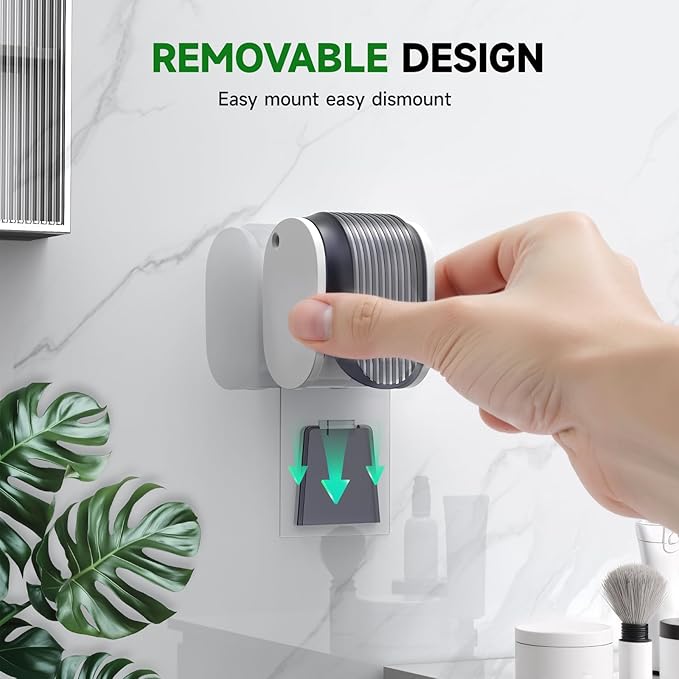2 Pcs Toothbrush Holders Wall Mounted, Single Slot Design, Shower Self Adhesive Wall Mounted Toothbrush Holder with Cover, Waterproof and Dustproof, Suitable for Bathroom, Family, Travel (Grey)