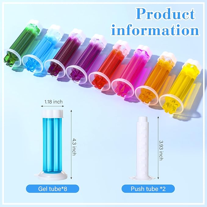 8 Pcs Toilet Gels 112 Count 8 Kinds Flower Stamp Bowl Gel Scent Toilet Stain Removal Cleaner Air Freshener Flower Stamps Pack for Bathtubs Bathroom