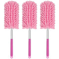 Mini Duster for Cleaning, 360° Bendable Hand Dusters with Extension Pole, Washable Small Duster for Car Interior, Office, Furniture