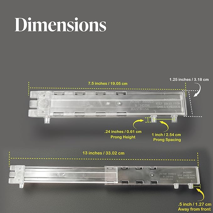 STORE FIXTURES DIRECT Adjustable Gondola Shelf Dividers - Retracting Item Organizer for Shelves 8" to 12" D - 50 Pack