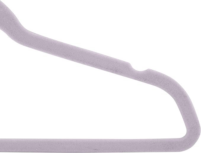 Laura Ashley Kids Velvet Hangers| 25 Pack | Durable | Lightweight | Pink | Non-Slip | Closet Organization | Holds 10lbs