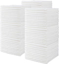 CARTMAN 14 x 14 Inch, 90 Pack, 280GSM Microfiber Cleaning Cloths, Non-Abrasive, Reusable and Washable, All Purpose Cleaning Towels for Household, Car Washing, Drying & Auto Detailing, White