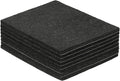 uxcell Felt Furniture Pads, 8Pcs 3.94" x 4.53" Adhesive Backed Felt Non-Slip Anti-Scratch Chair Leg Protectors for Protecting Hardwood Floor, Black