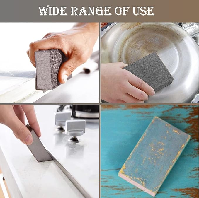 6 Pack Sanding Sponge, 220 Grit Sanding Blocks Assortment,Washable and Reusable for Wood Drywall Metal Home(220 Grit)