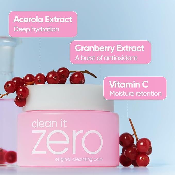 BANILA CO Clean it Zero Original Cleansing Balm Big Size | Korean Makeup Remover, Cleansing Oil, Facial Cleanser for All Skin Types | Vegan | Made with Acerola Berry & Vitamin C (180ml / 6.08 fl.oz)