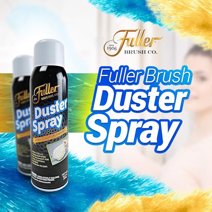 Fuller Brush Duster Spray – 15.5 oz Multi Surface Dust Removing Sprayer - Safe Household Cleaning For Floors, Furniture, Blinds & Car Interiors (Pack of 1)
