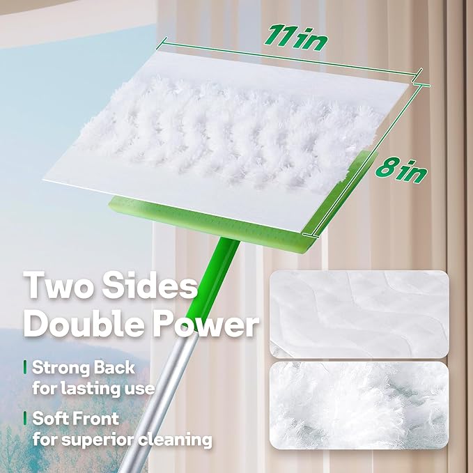 AIR U+ Dry Mop Pads for Swiffer Sweep and Mop, Heavy Duty Pet Dry Sweeper Refills, Sweeping Cloths for Cleaning Hardwood Floor Dust and Hair, Disposable, Unscented, 30 Count