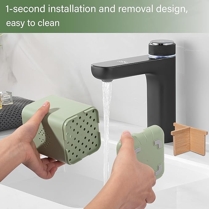 Toothbrush Holders for Bathrooms, Electric Toothbrush Holder Kids Toothbrush and Toothpaste Organizer for Countertop Vanity Accessories Storage (3 Slots Green)