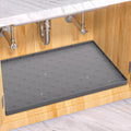 Sdpeia Under Sink Mat 31"×22" Waterproof Silicone Cabinet Liner & Sink Protector for Kitchen & Bathroom, Multi-Purpose Organizers Tray for Pets, Laundry, Cat Litter Mat,Gray