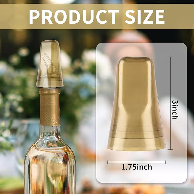 25 Pieces Universal Pour Spout Covers, Translucent Plastic Caps to Seal and Protect Liquor Bottle Spouts - For Home, Bar, and Kitchen