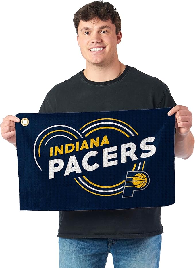 Northwest NBA Golf Towel – Official Licensed Microfiber Waffle Fabric, Absorbent 16x25 in Club Cleaning Accessory