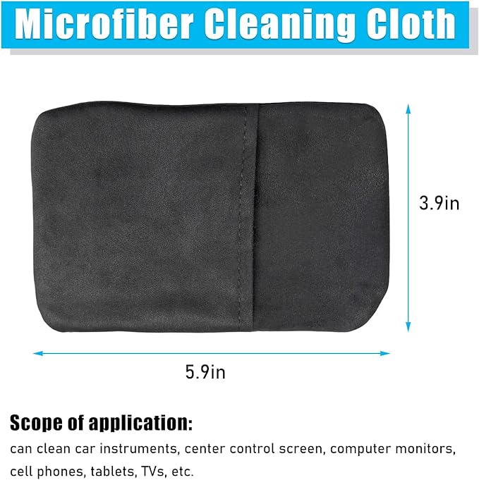 Car Screen Cleaner, Microfiber Auto Screen Cleaning Pad, Foldable Touch Screen Cleaner Cloth for Vehicle Dashboard LCD Display, Interior Car Accessories