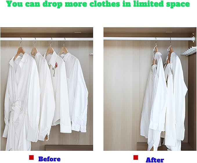 Clothes Hanger Connector Hooks 50PCS Plastic Hooks Cascading Hangers Space Saving Organizer for Heavy Duty Clothes Closet