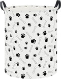 19.7" Laundry Basket,Dirty Clothes Hamper,Waterproof Storage Bin,Room Decor,Gift Baskets,Nursery Hamper(Paw)