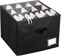 Shoe Organizer for Closet, Fits up to 12 Pairs, Foldable Shoe Storage Containers with Clear Cover, Large Adjustable Shoe Box Organizers, Space Saving Shoes Holder