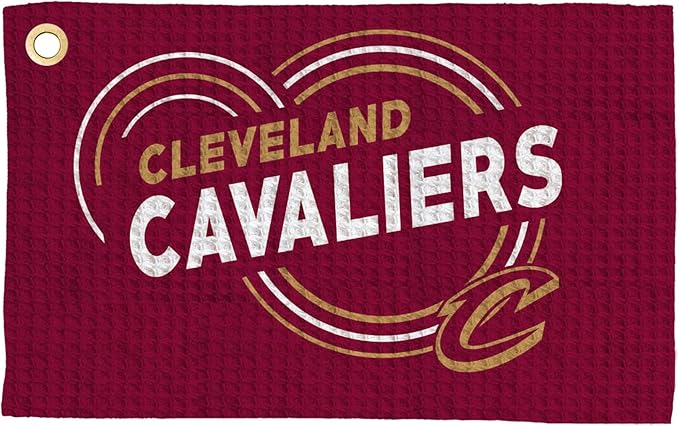 Northwest NBA Golf Towel – Official Licensed Microfiber Waffle Fabric, Absorbent 16x25 in Club Cleaning Accessory