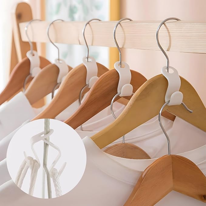140 PCS Space Saving Hangers Connector Hooks, Heavy Clothes Hooks for Closet Organizers and Storage