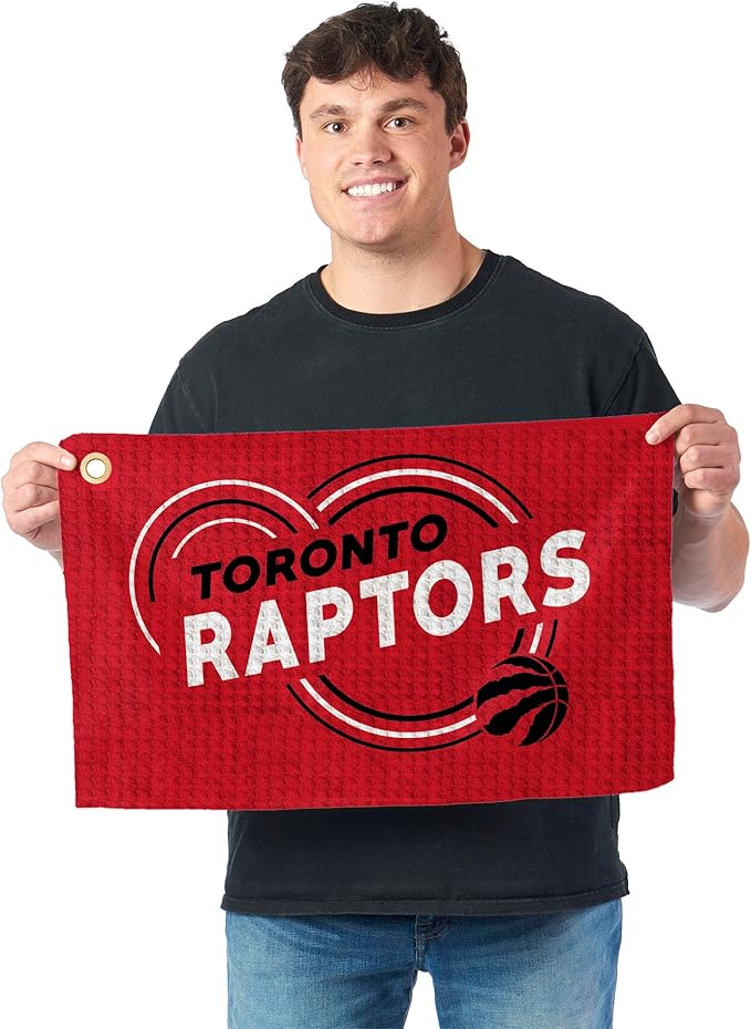 Northwest NBA Golf Towel – Official Licensed Microfiber Waffle Fabric, Absorbent 16x25 in Club Cleaning Accessory