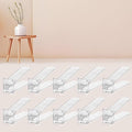 FENRUNXU 10 PACK Transparent Shoe Stacker,Shoe Slots Organizer for Closet, Shoe Display Space Saver,Adjustable Shoe Rack Organizer Holder for High Heels,Sneakers(Transparent)