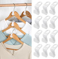 100 PCS Space Saving Hanger - Clothes Hanger Connector Hooks, Stacking Hanger Hooks Space Saver, Plastic Closet Organizers and Storage Hanger Extender for Heavy Duty Cascading Connection Hook (White)