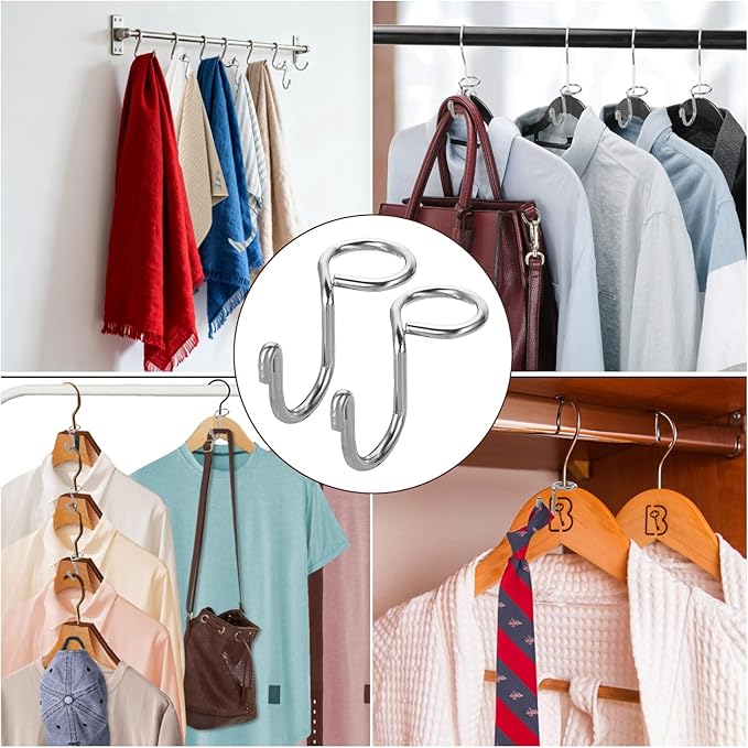 15 Pcs Hanger Hooks Extender Clothes Connector Space Saving Triangles for Hangers Connectors Extenders Closet Organizer Hooks Fits All Standard Hangers Maximize Wardrobe Space