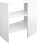 ClosetMaid SuiteSymphony Wood Corner Shelf Unit, 2 Shelves, Adjustable, Stacking, For Storage, Closet, Clothes, Shoes, Décor, Pure White