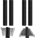 80 pcs MAGNETIC Modular Wrench Organizers for Tool Drawers - Wrench Rack with Metric & SAE Labels, Perfect Tool Storage Holder. Gift for father, brother and boyfriend (With Magent) (Black)