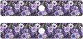 Purple Black Lotus Flower Kitchen Sink Splash Guard Sink Faucet Mat Faucet Handle Drip Catcher Drain Mats for Kitchen Bathroom Countertop Absorbent Dish Drying Pad 2Pack 30x5.4IN