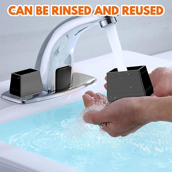 Rectangle Chair Leg Protectors for Hardwood Floors,16 PCS Silicone Covers to Protect Wood Tile Floors Felt Pads Furniture Leg Caps Reduce Noise. Easy to Move. (Black, 1.5 x3, Rectangular)