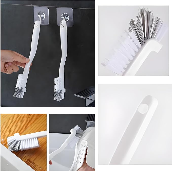 All-in-One Detail Cleaning Brush Kit – 12pc Crevice, Grout & Window Track Cleaning Set with 90° Angle Brushes, Brass/Steel/Nylon Options for Kitchen, Bathroom, Corners & Narrow Gaps