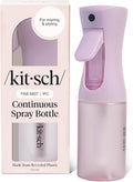 Kitsch Continuous Spray Bottle for Hair – Fine Mist Water Mister & Water Spray Bottle – Recycled Hair Spray Bottle – Spray Bottles for Cleaning, Styling, Plants & More – Sheer Violet, 150ml