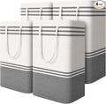 4 Pack Large Laundry Baskets, Laundry Hampers, Freestanding Waterproof Collapsible Clothes Bag with Extended & Reinforced Handles - Clothes Basket for Dorm, Bathroom, Home (88L)