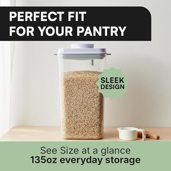 Bop Top | Airtight Meal Prep Containers with Lids | Food Storage Container Sets | Snack and Overnight Oats Fridge Organizer | Pantry and Kitchen Organization