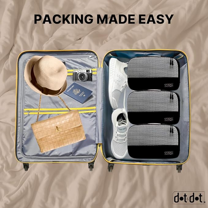 5pc Large Packing Cubes for Travel - Lightweight Luggage Organizer Bags for Suitcases