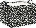 CLOCOR Rectangular Storage Basket Empty,Gift Basket,Waterproof Storage Bin with Handles,Room Decor(Unique Bat)