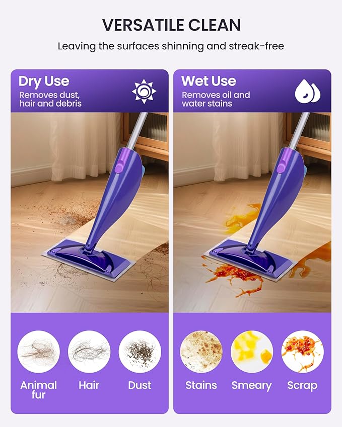 Wet Jet Refills, 50 Count Microfiber Wet Jet Pads for Swiffer Mop, Disposable Multi Surface Swifter Pads Refill, Floor Cleaner for Mopping, Heavy-Duty Absorbent and Stickiness