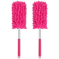 Mini Duster for Cleaning, 360° Bendable Hand Dusters with Extension Pole, Washable Small Duster for Car Interior, Office, Furniture