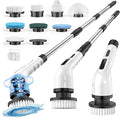Electric Spin Scrubber for Cleaning Bathroom, Shower Scrubber Cordless Cleaning Brush with IPX7 Waterproof & 3 Speed, 9 Brush Heads, Bathroom Cleaning Supplies for Shower Tub Kitchen Tile Toilet Floor