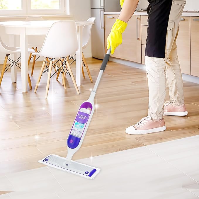 Power Mop Pads Compatible with Swiffer PowerMop Disposable Mop Refills, Wood Floor Power Mop Pads Replacement Mopping Pad Refills for Floor Cleaning, 20 Count
