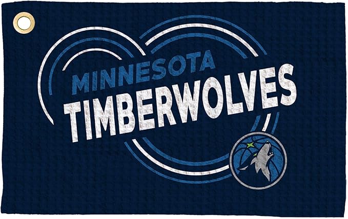 Northwest NBA Golf Towel – Official Licensed Microfiber Waffle Fabric, Absorbent 16x25 in Club Cleaning Accessory