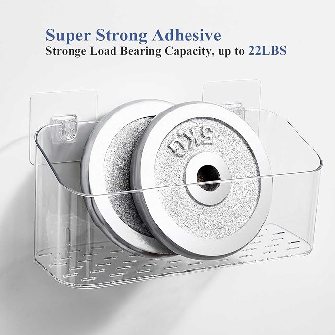 Adhesive Stickers Shower Caddies, Shower Organizer Adhesive Replacement 4 Pack
