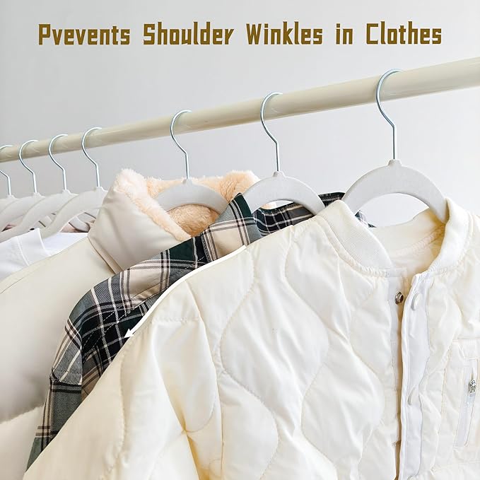 Gray Velvet Hangers 30 Pack, Anti-Slip Slim Space Saving Hangers with 360° Swivel Hook, 17.7 Inch Velvet Clothes Hangers for Coats,Sweater,Jackets,Dresses, Shirts, Suits & T-Shirts (Gray, 30)
