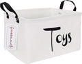 QUEENLALA Rectangular Laundry Hamper/Foldable Nursery Laundry Basket for Organizing/Storage Bin Baskets/Children Toy Office Bedroom/Toy Bin Closet Shelf Baskets（Rec-toys）
