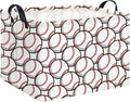 Rectangular Storage Basket Empty,Kids Toys Storage Bin with Handles,Baby Room Decor,Gift Basket,Book Box(Baseball)