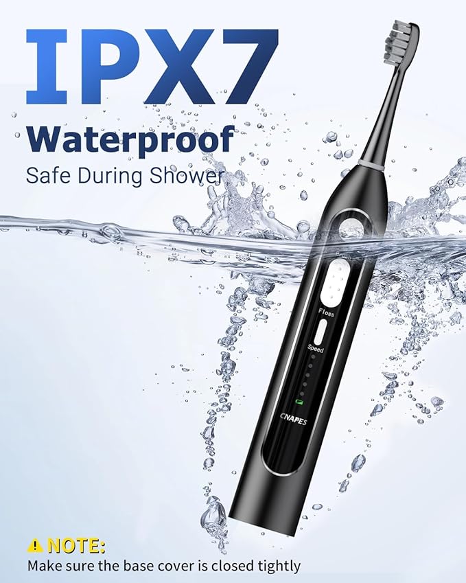Electric Toothbrush with Water Flosser Combo in One - Sonic Flossing Toothbrushes for Teeth Cleaning, Rechargeable,Portable Cordless Water Flosser for Adults, 17oz Large Tank, 3 Modes & 5 Brush Heads