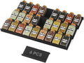 Artibear ABS Spice Drawer Organizer, Spice Rack Tray for Kitchen Cabinet, 6 Pieces Set-Expandable Seasoning Storage Rack From 8"-16" Insert for Drawer/Countertop (Jars Not Included)